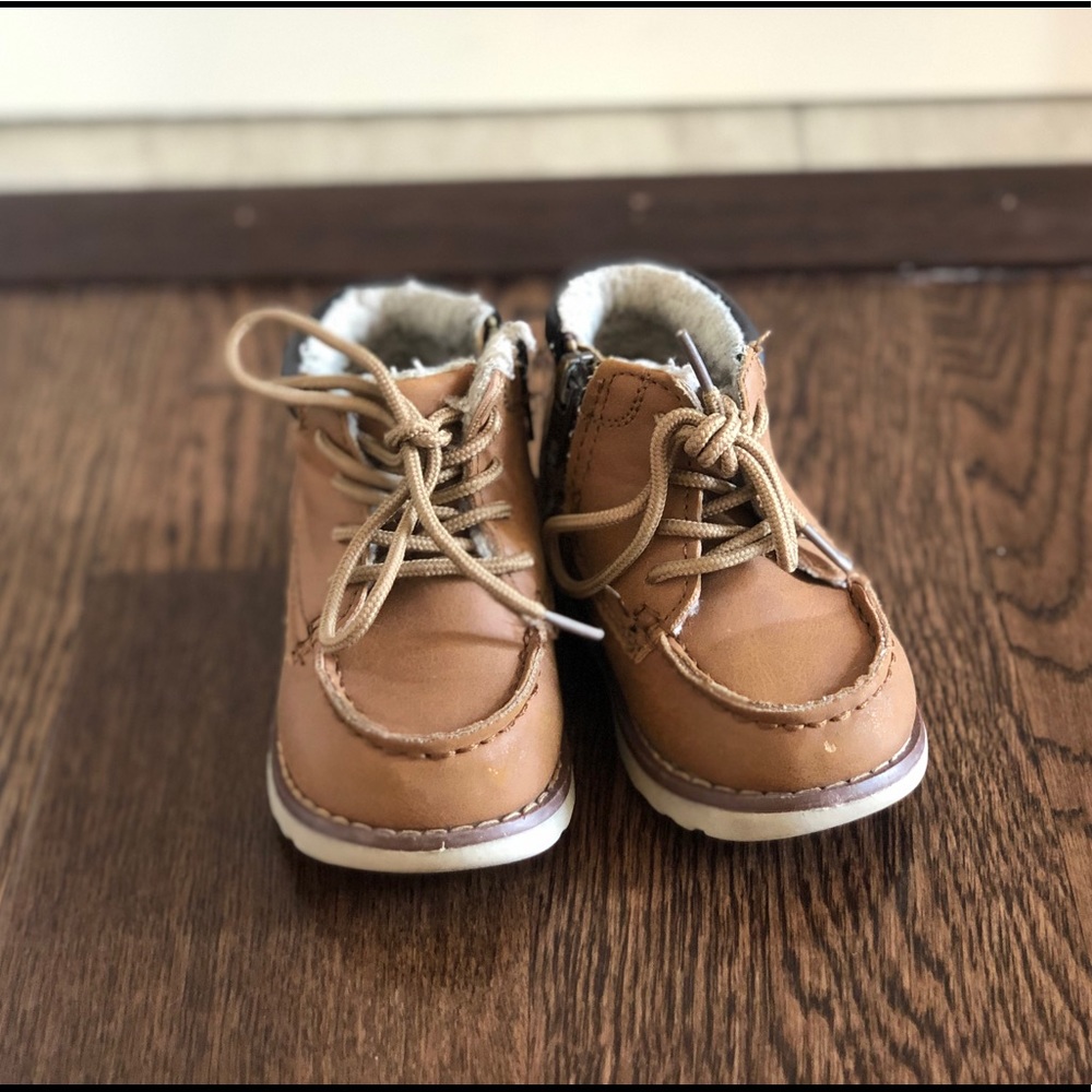Faux Brown Baby Boots